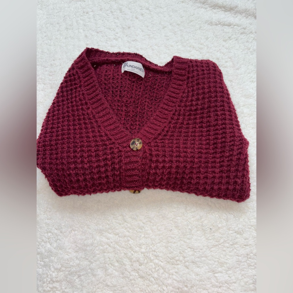 Burgundy Knit Sweater